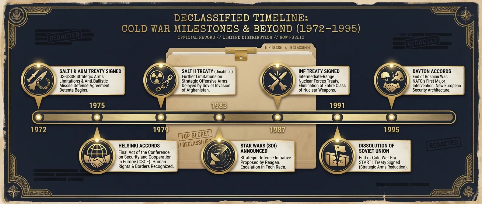 Timeline infographic showing the history of the Stargate remote viewing program
