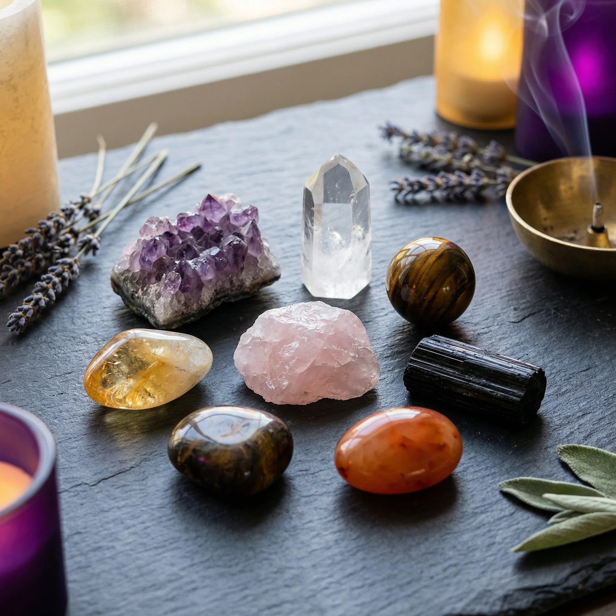 Crystal compass layout for your reading